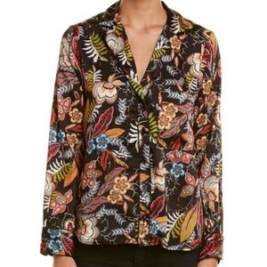 McGuire Silky Botanical Print Button Down Shirt